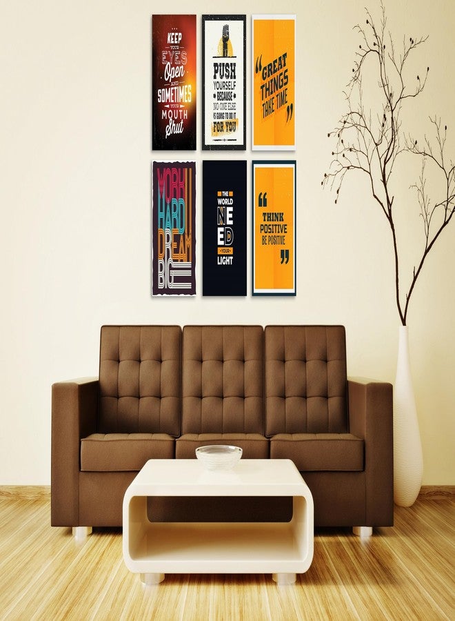 RKDECOR ملصق اقتباس تحفيزي من RKDECOR لتزيين جدران الغرف والمنازل والمكاتب والصالات الرياضية، عبوة من 6 ملصقات (مقاس 12 × 18 بوصة) s32 - Image 2